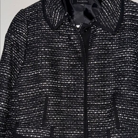 Talbots Black and White Structured Blazer - Picture 7 of 15